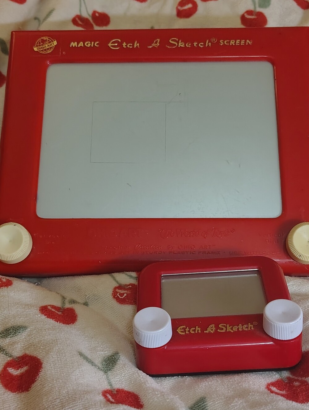 Vintage Ohio Art Magic Etch A Sketch Screen No. 505 with Mini Companion